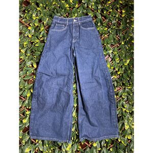 Zara High Rise Extreme Wide Leg Jean Size 2